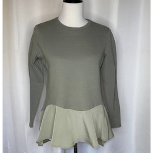 DG2 Diane Gilman Thermal Peplum Top